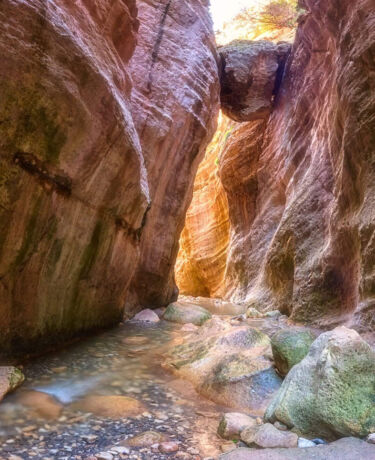 Canyon with stream in Cyprus