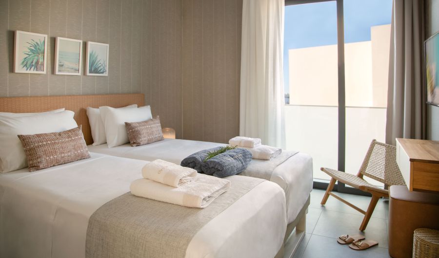 Chris Le Mare Gold Villa Protaras bedroom with twin beds