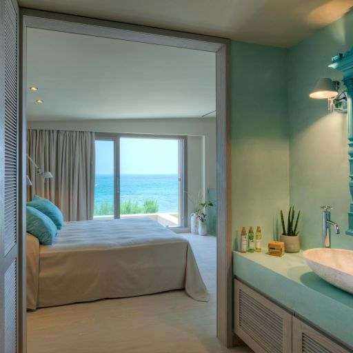 Amada Villas Rhodes bedroom with balcony