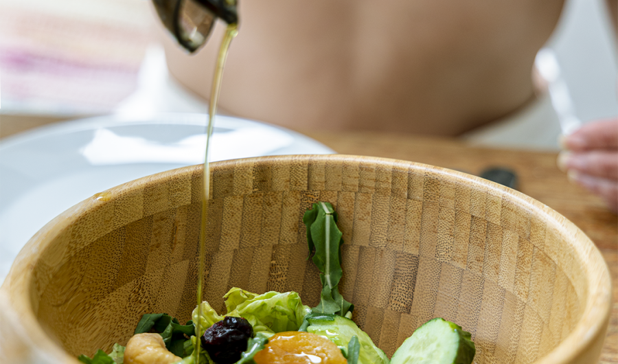 Nausicaa Villas Protaras woman preparing salad