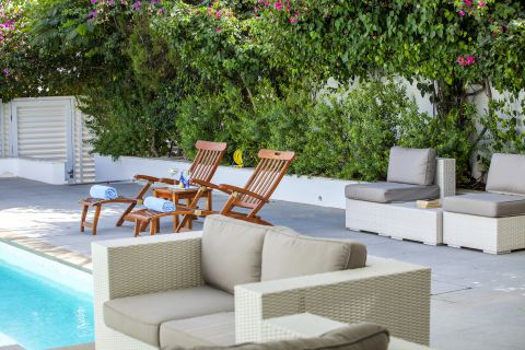 Nausicaa Villas Protaras Sunbeds by the Pool