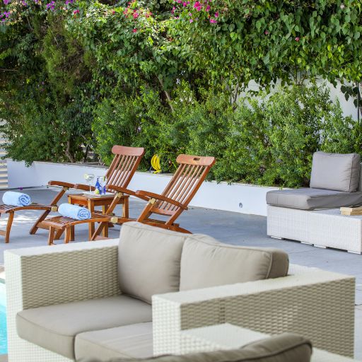 Nausicaa Villas Protaras Sunbeds by the Pool
