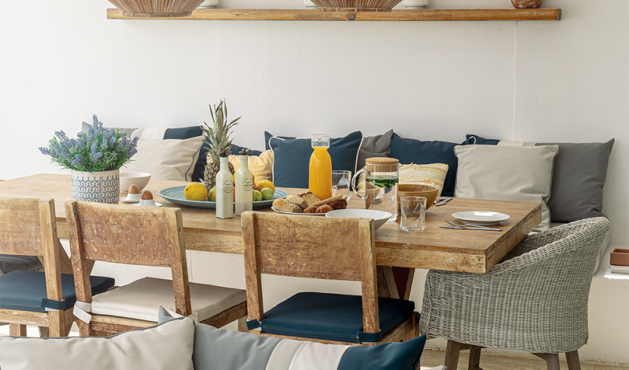 Nausicaa Villas Protaras table at the balcony