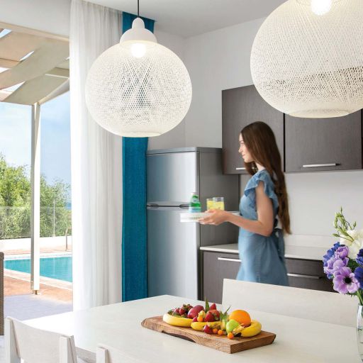 Althea Kalamies Luxury Villa Kitchen with Food