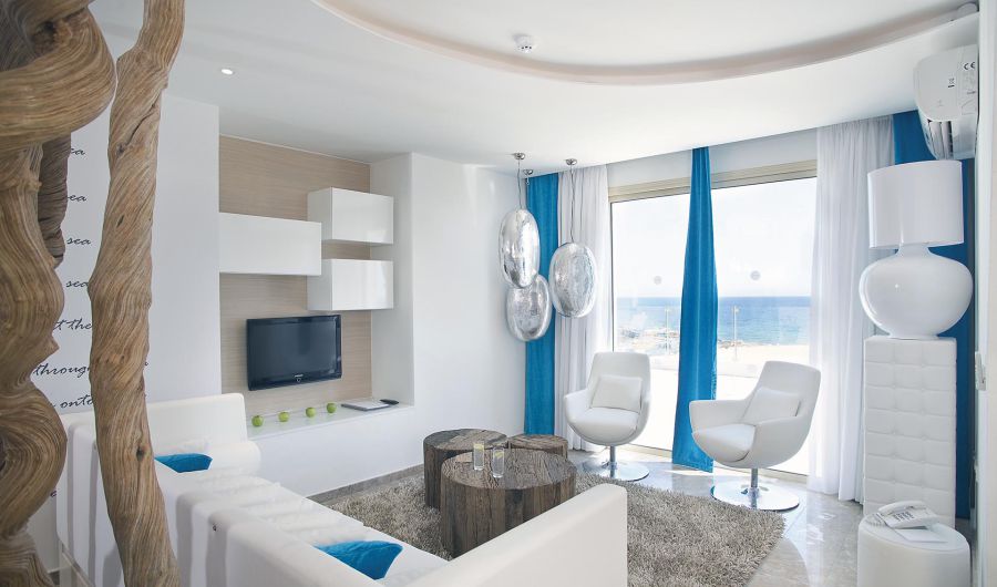 Althea Kalamies Luxury Villa Living room with TV