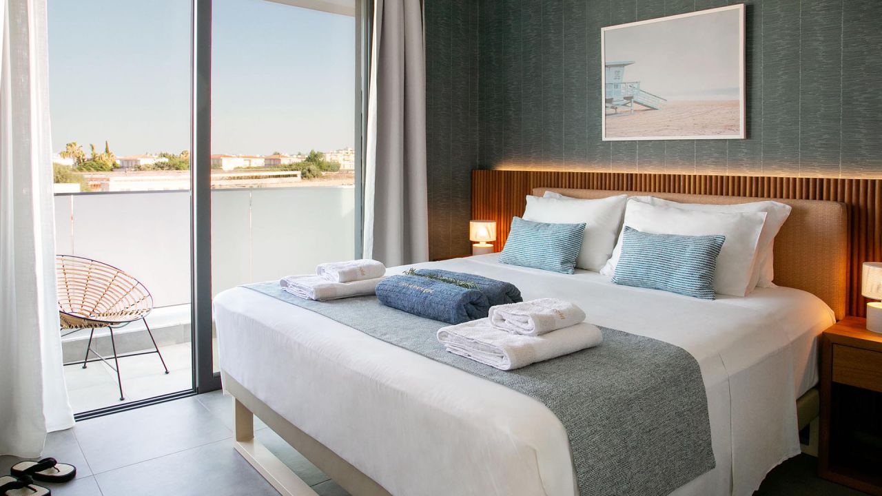 Chris Le Mare Gold Villa in Protaras bedroom and balcony