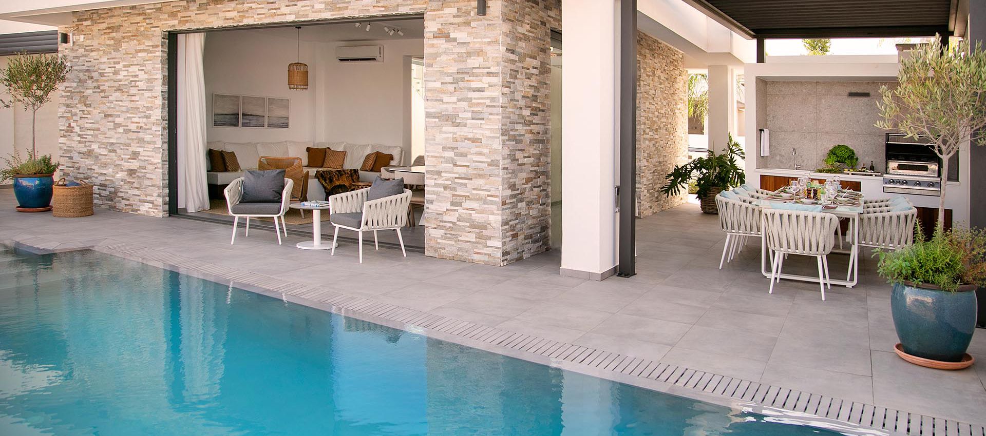 Chris Le Mare Gold Villa in Protaras exterior and pool