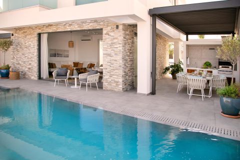 Chris Le Mare Gold Villa in Protaras exterior and pool