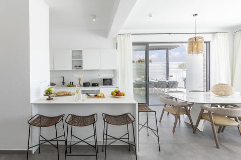 Chris Le Mare Gold Villa in Protaras living room and kitchen