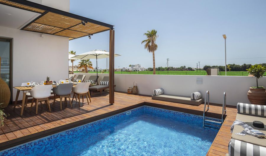 Protaras Chris Le Mare Luxury villa outdoor pool view