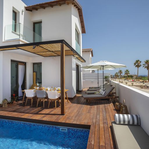Protaras Chris Le Mare Luxury villa outdoor pool view