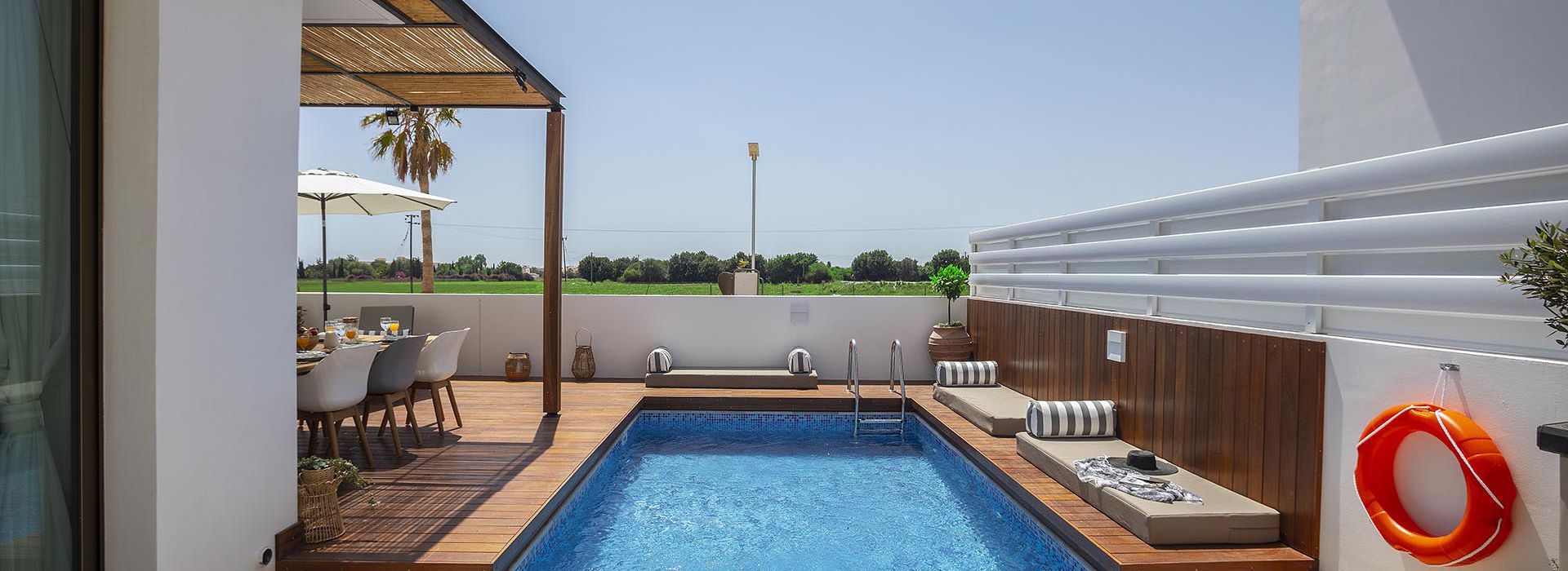 Protaras Chris Le Mare Luxury villa outdoor pool