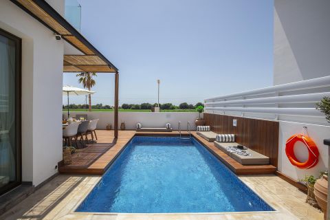 Protaras Chris Le Mare Luxury villa outdoor pool