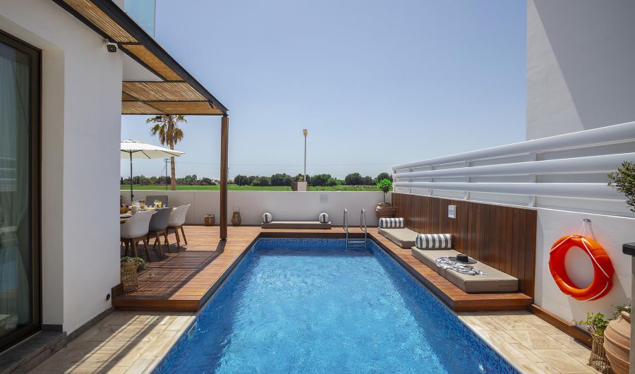 Protaras Chris Le Mare Luxury villa outdoor pool