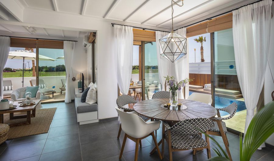 Protaras Chris Le Mare Luxury villa indoor living room
