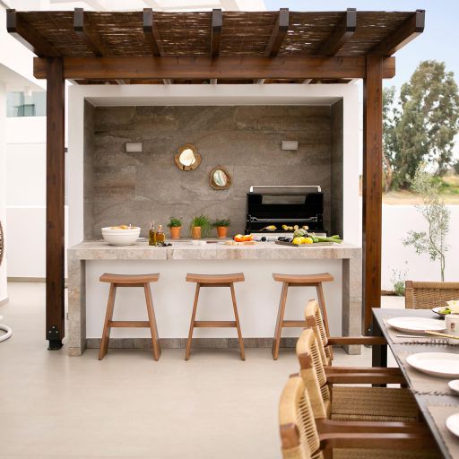 Protaras Lora Pearl Villa exterior dining