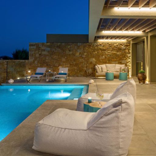 Amada Villas in Rhodes Greece exterior side pool view