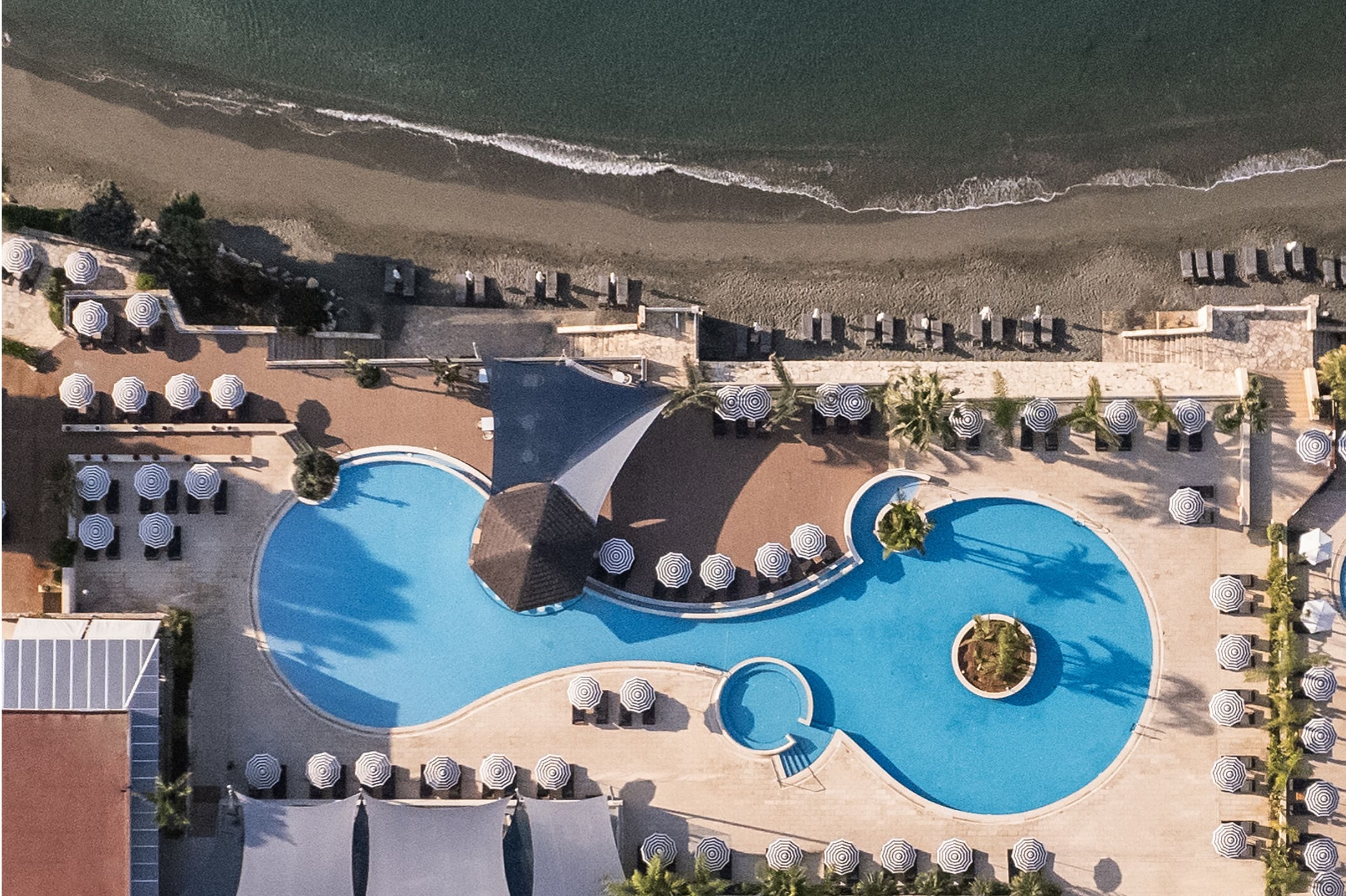 Royal Apollonia pool aerial view