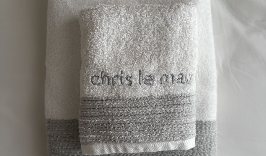 Chris Le Mare Villas Protaras towels