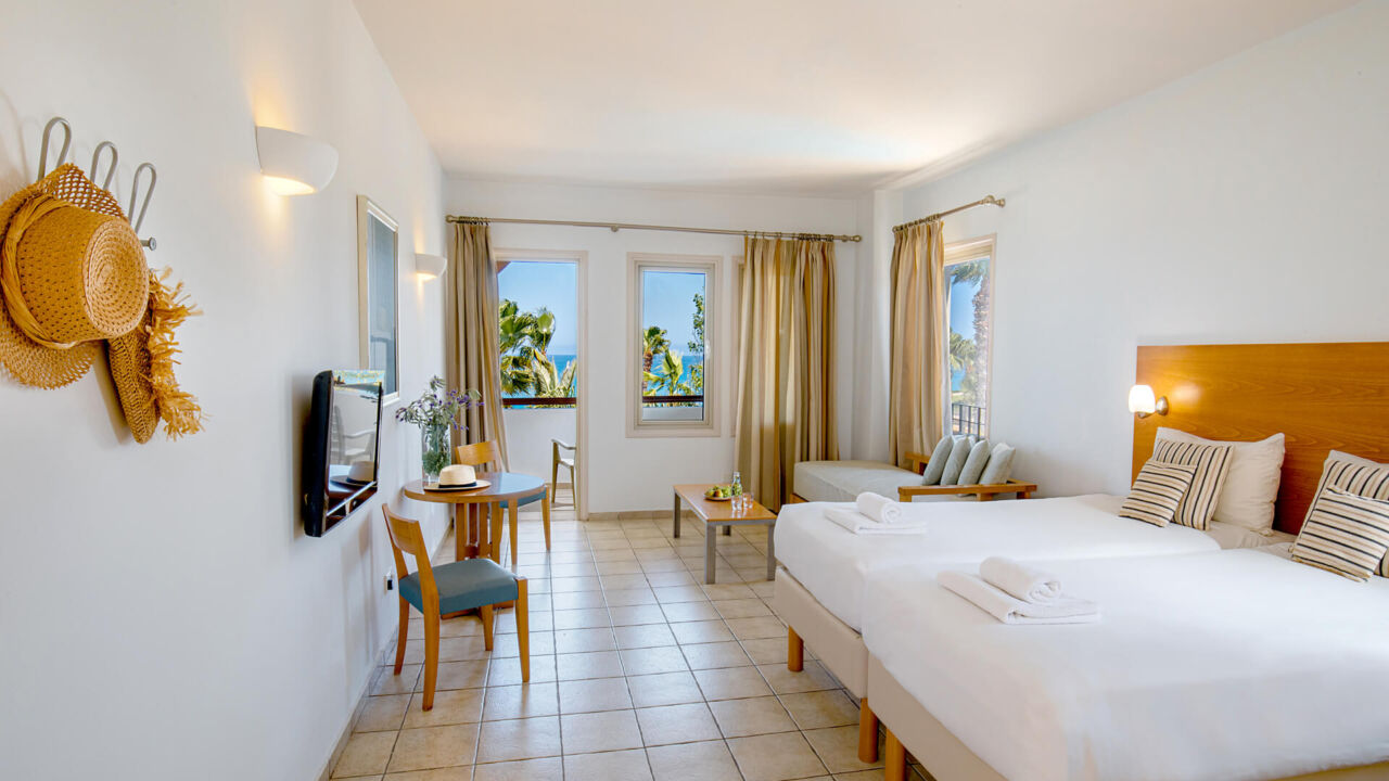 Althea studio bedroom and balcony