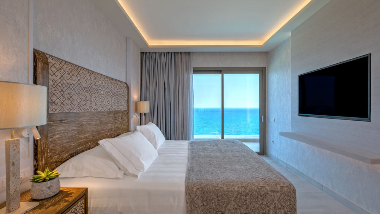 Amada Colossos room bedroom with sea view