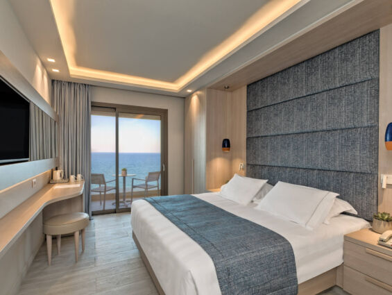 Amada Colossos room bedroom with seaview