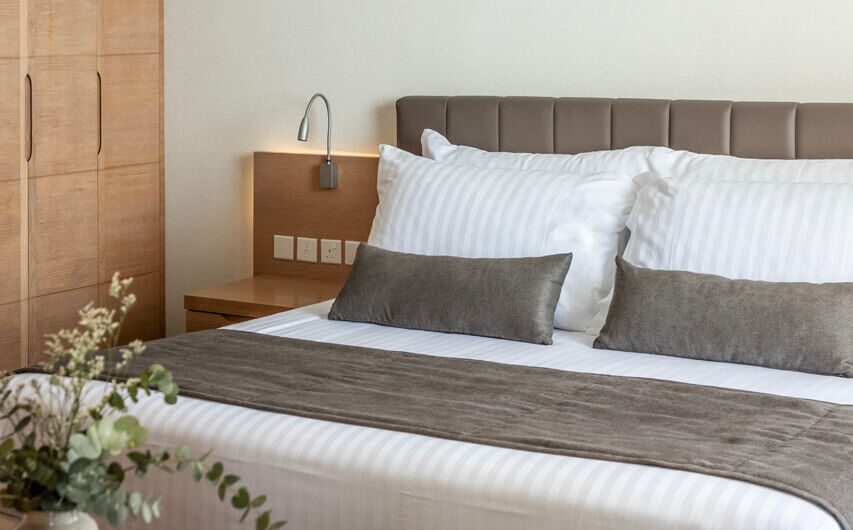 Royal Apollonia Honeymoon suite bed