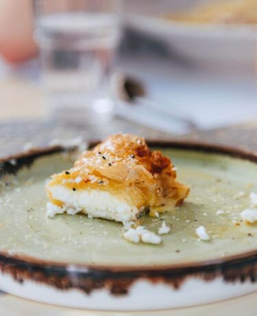 Saganaki food