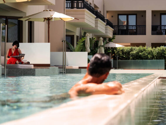 Couple at Asterion Resosrt Pool