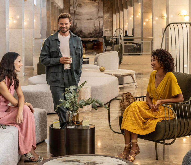 Guests having drinks in Sonata Lounge Bar