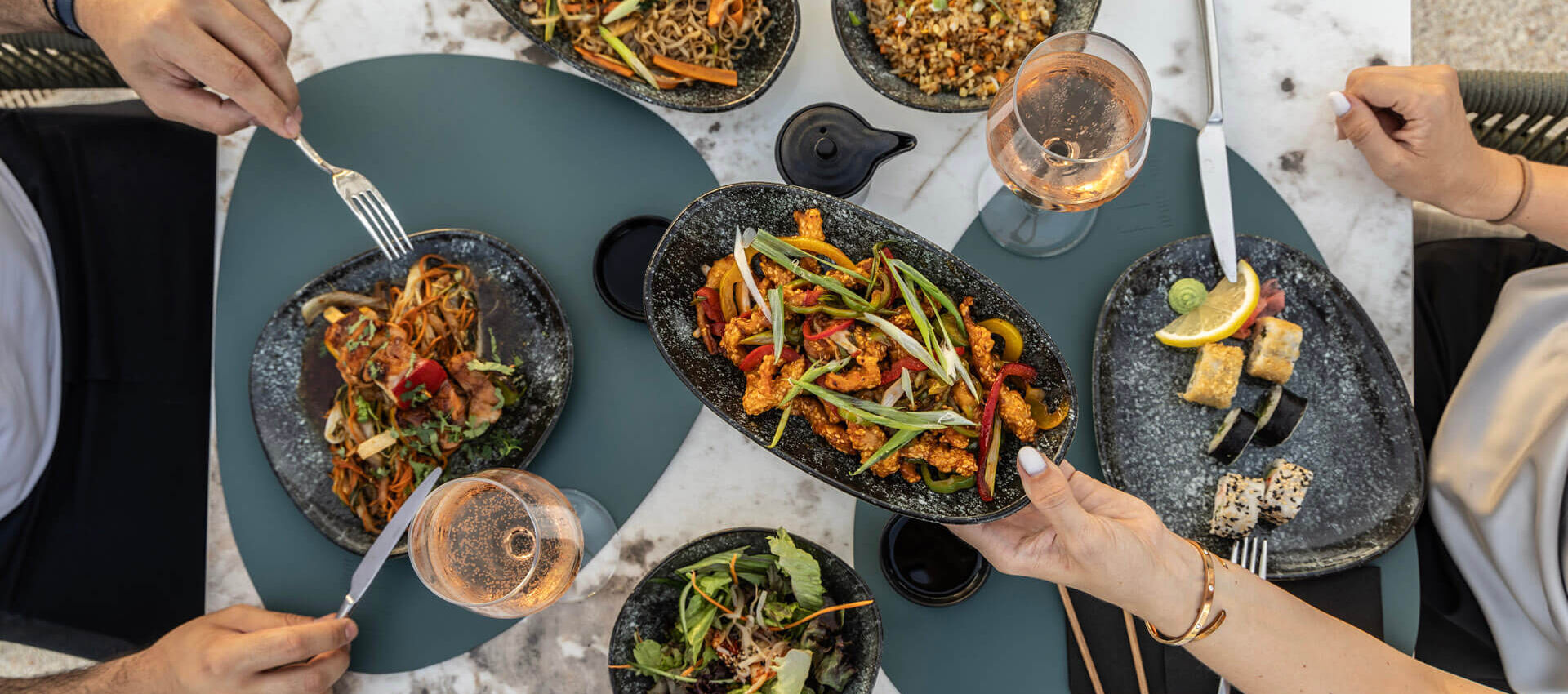 Fiki Asian fusion experience dishes in Paphos Cali Resort