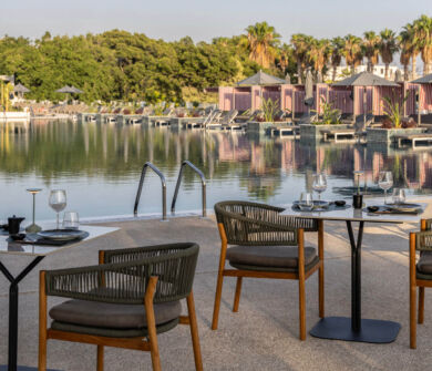 Fiki Asian fusion experience restaurant tables by the pool