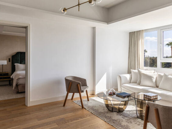 Hilton Nicosia room sitting area