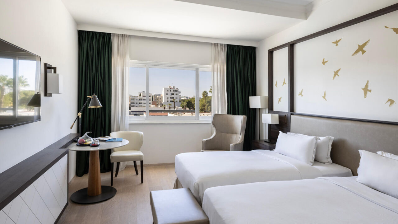 Hilton Nicosia room twin beds