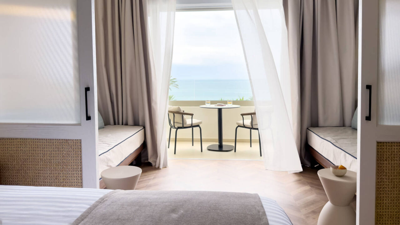 Imperial Island Family Room Bedroom with sea view