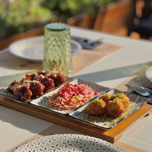 Platter with many appetizers at Imperial Island Resort