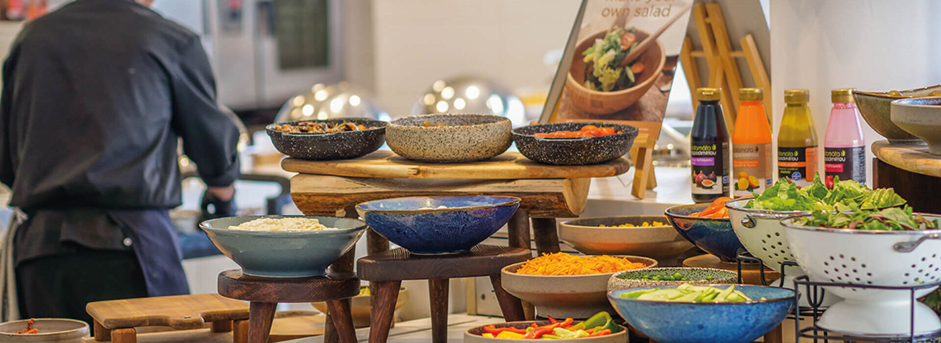 Salad bar at Infinity Blu buffet
