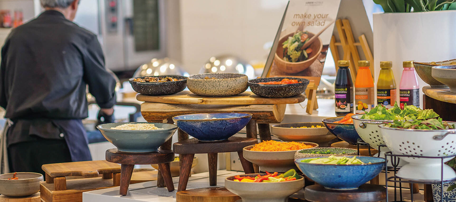 Salad bar at Infinity Blu buffet