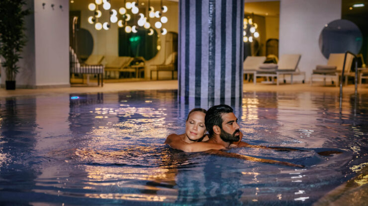 Couple at Ivi Mare Spa Pool