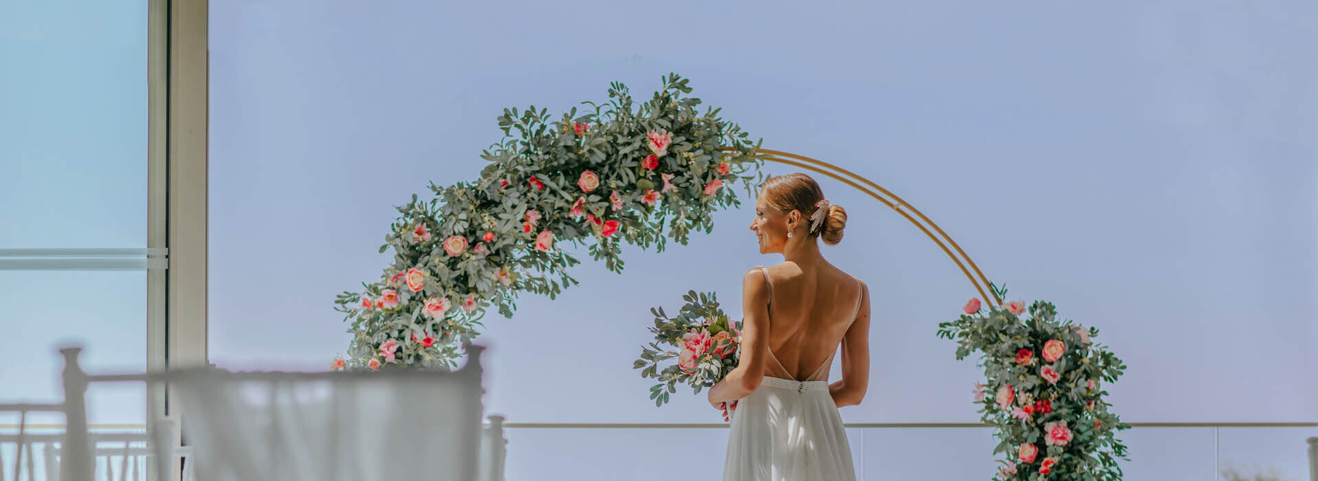 Bride at Ivi Mare Wedding Venue