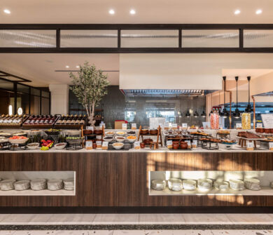 Dishes and Buffet at Kerkyra Blue Naida restaurant