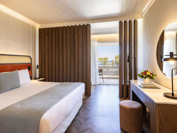Kerkyra Blue Deluxe Room bedroom