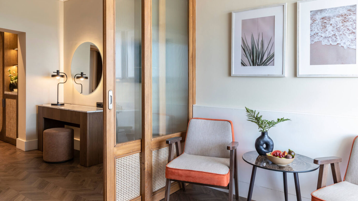 Kerkyra Blue Superior Triple Room sitting area