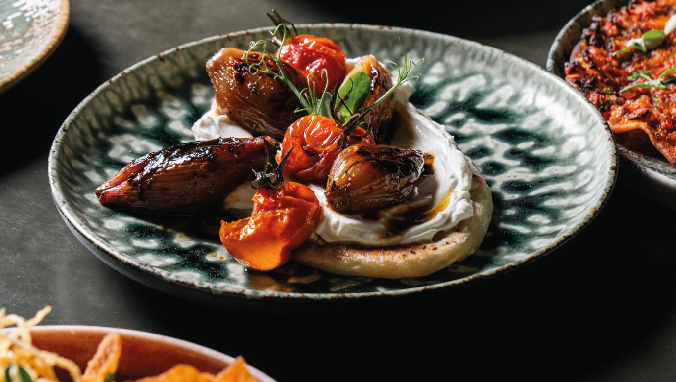 elegant plated appetizer at King Jason Protaras
