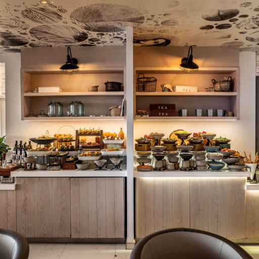 Buffet with many options at King Jason Protaras