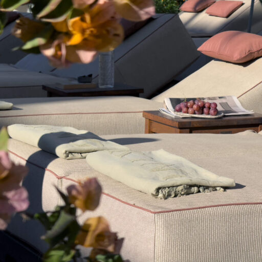 Sunbed with Towels at King Jason Paphos