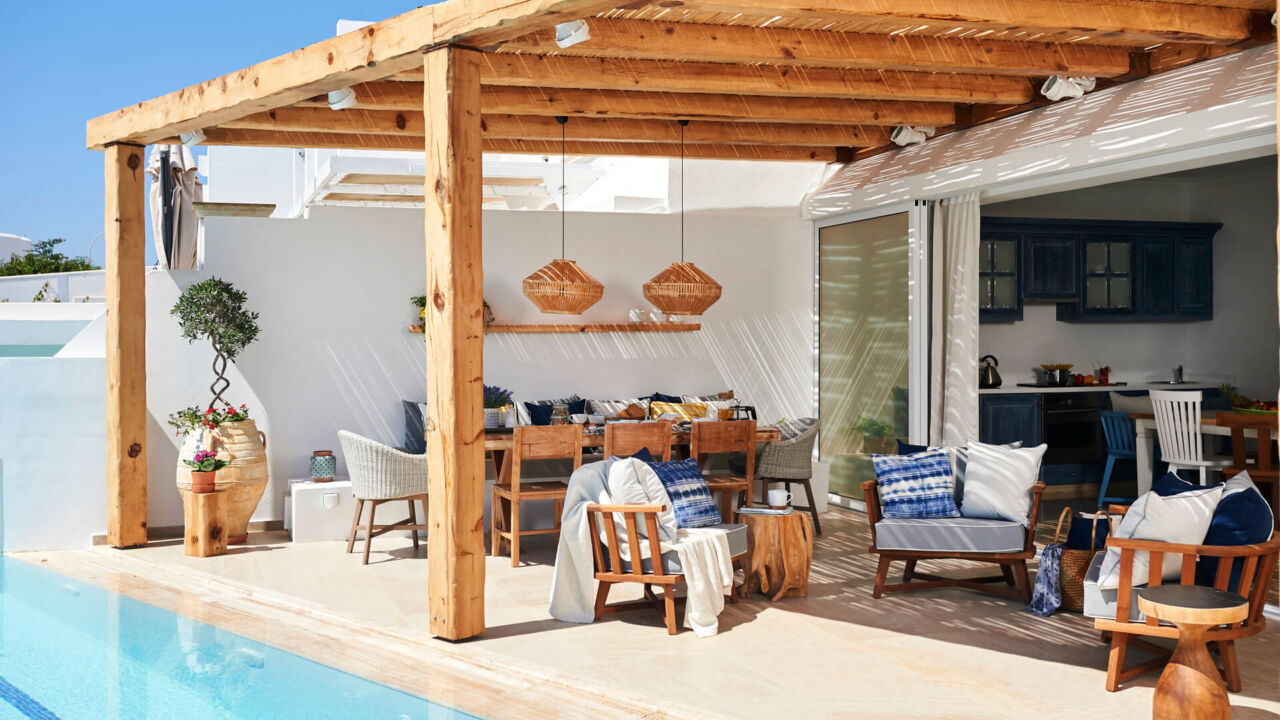 King Jason Protaras Villa terrace