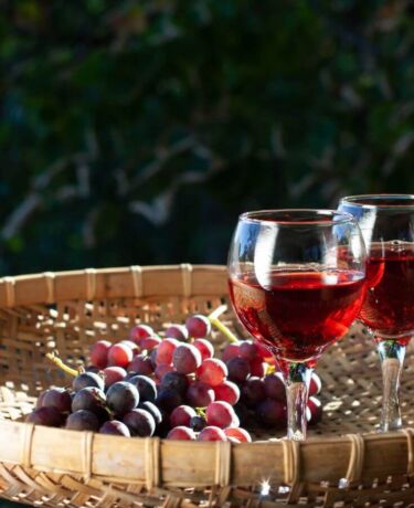 Glasses of wine
