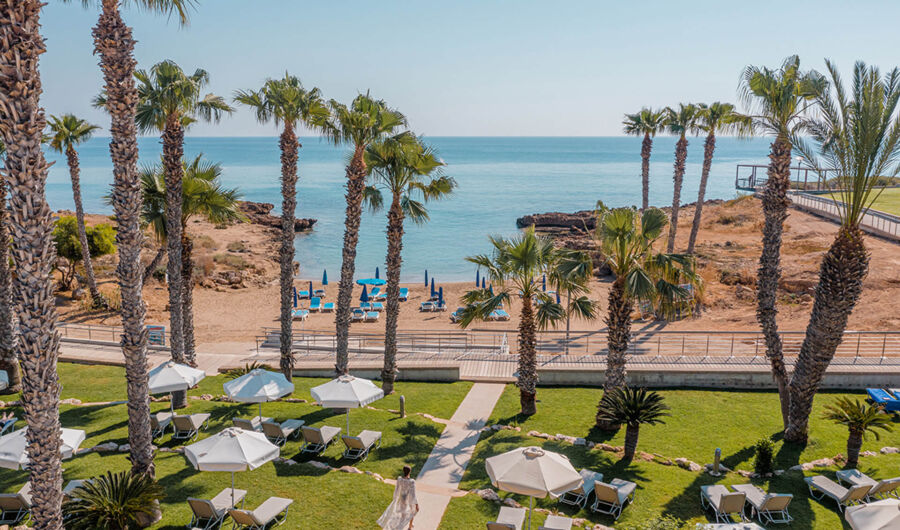 Garden and sea at Louis Althea Hotel