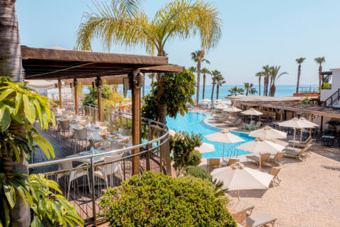 Louis Althea hotel outdoor pool and bar